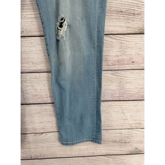 Kut from the Kloth Katy Boyfriend Distressed Jeans Women's‎ 12 Blue Light Wash - Picture 5 of 13